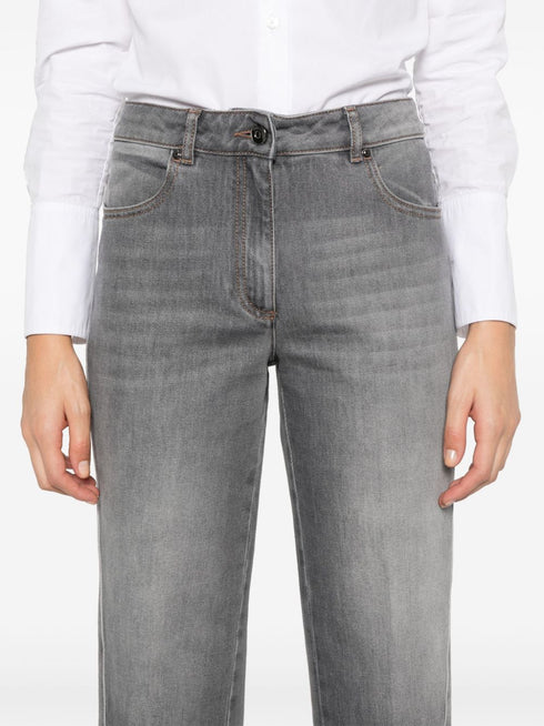 straight-leg jeans